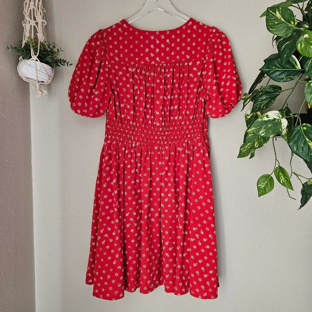 Madewell  Sophia Mini Dress in Bandana Flower Size M Red - Image 7