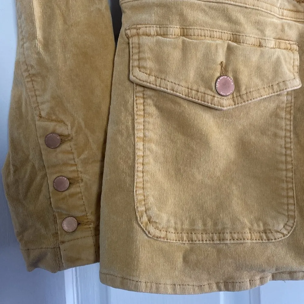Dear John Heather Color Corduroy Jacket Blazer Sunset Gold | Size Small - Image 6