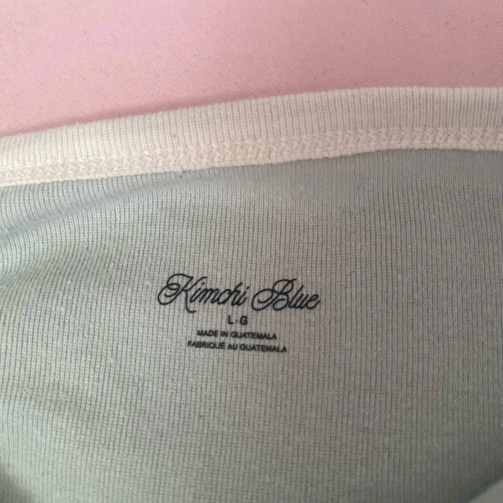 Kimchi Blue Ice Cream Tee - Light Blue and White - Image 2