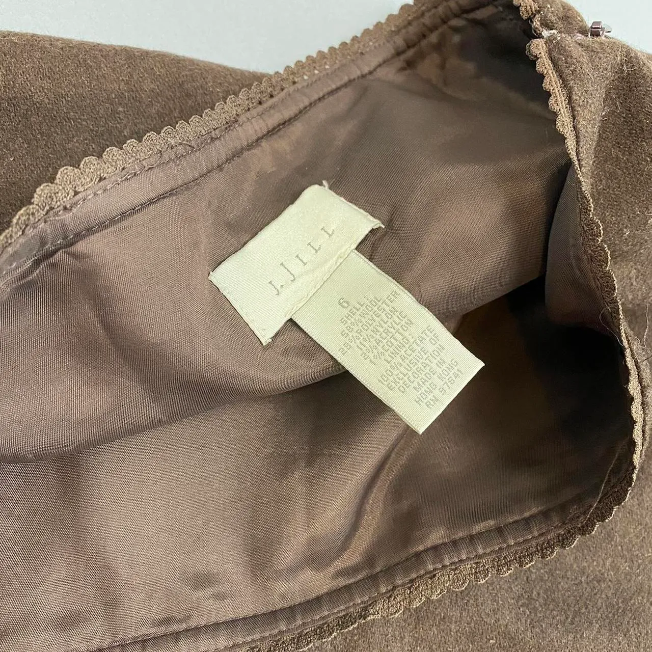 J. Jill Retro Wool Skirt With Embroidered Flowers - Image 6