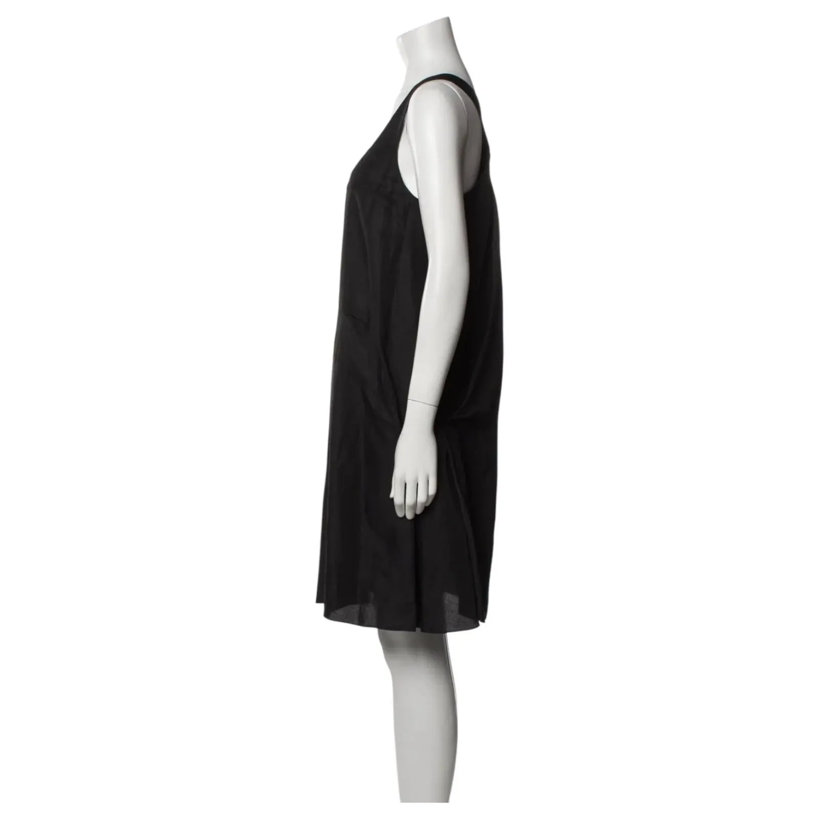 Chloe Silk Sleeveless Shift Mini Dress Size T 38 US Medium 6 - Image 4