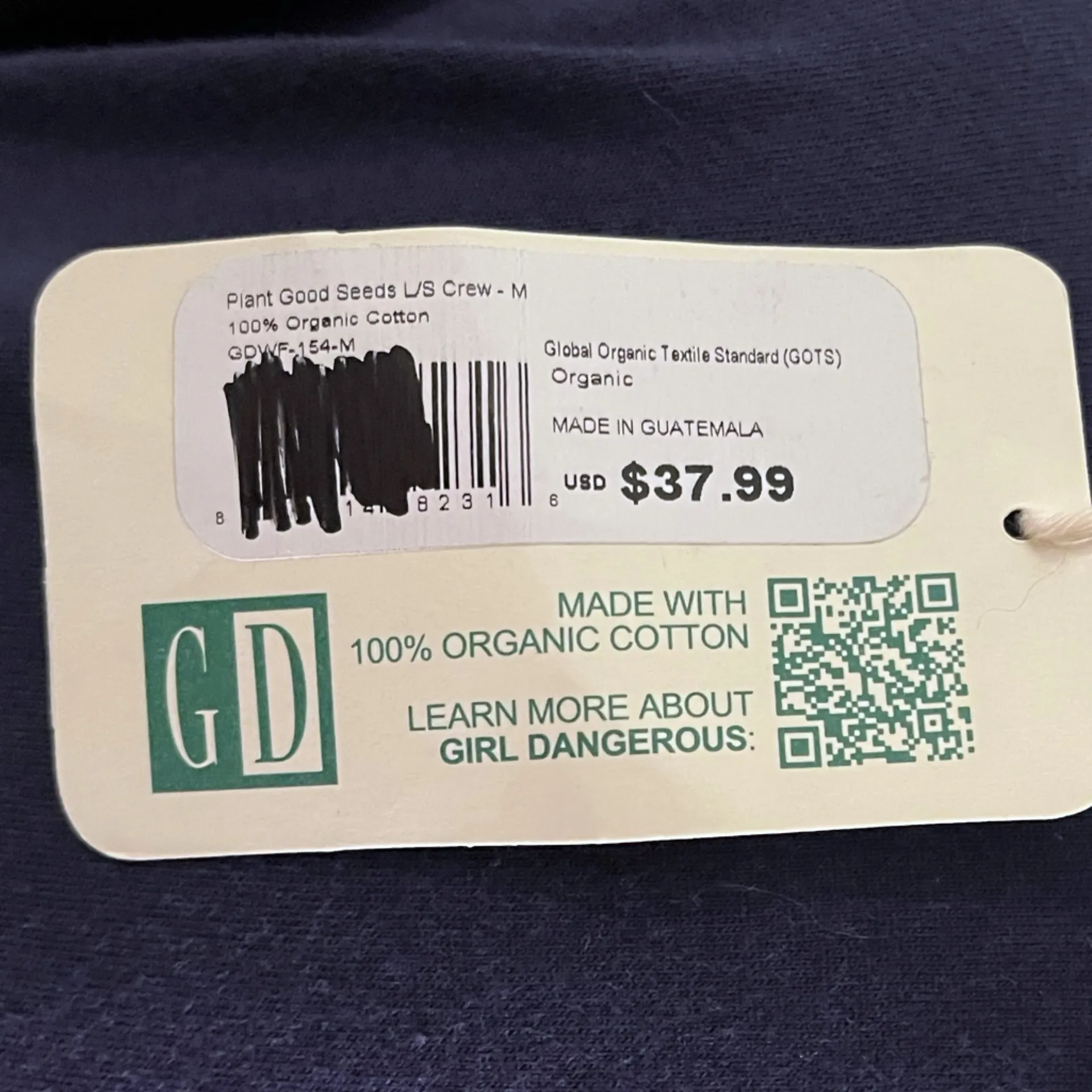 Girl Dangerous • NWT Good Seeds Long Sleeve Tee Shirt Blue Size M - Image 3