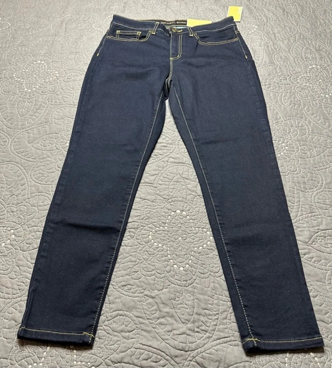 Michael Kors Women’s Midrise IZZY Cropped Skinny Jeans NWT Size 8 - Image 1