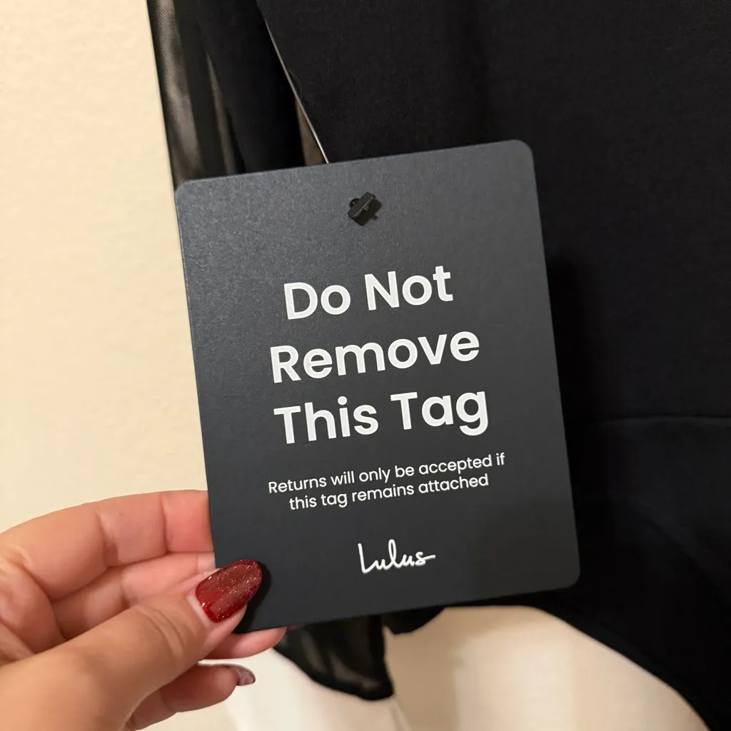 Lulu’s Confident Essence Black and White Mesh Long Sleeve Bodysuit sz L, NWT - Image 7