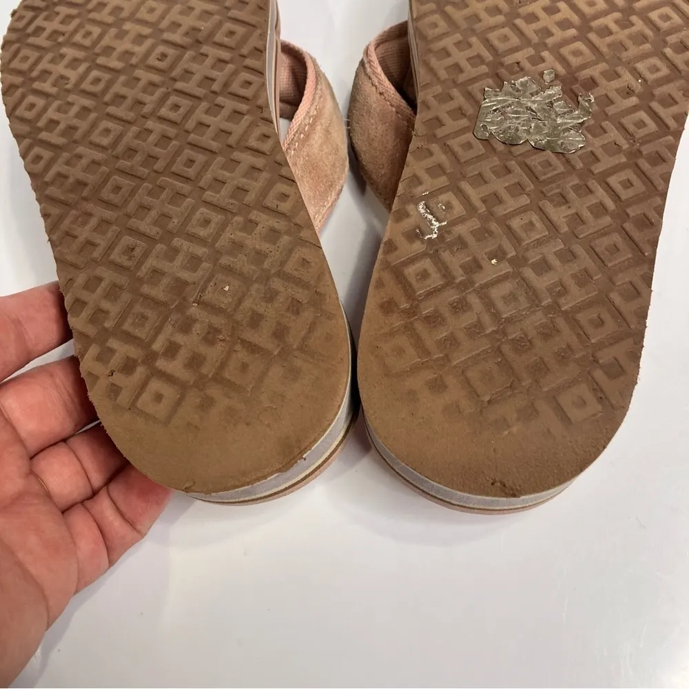 Tory Burch  platform 70’s flip flops pink size‎ 6 - Image 9