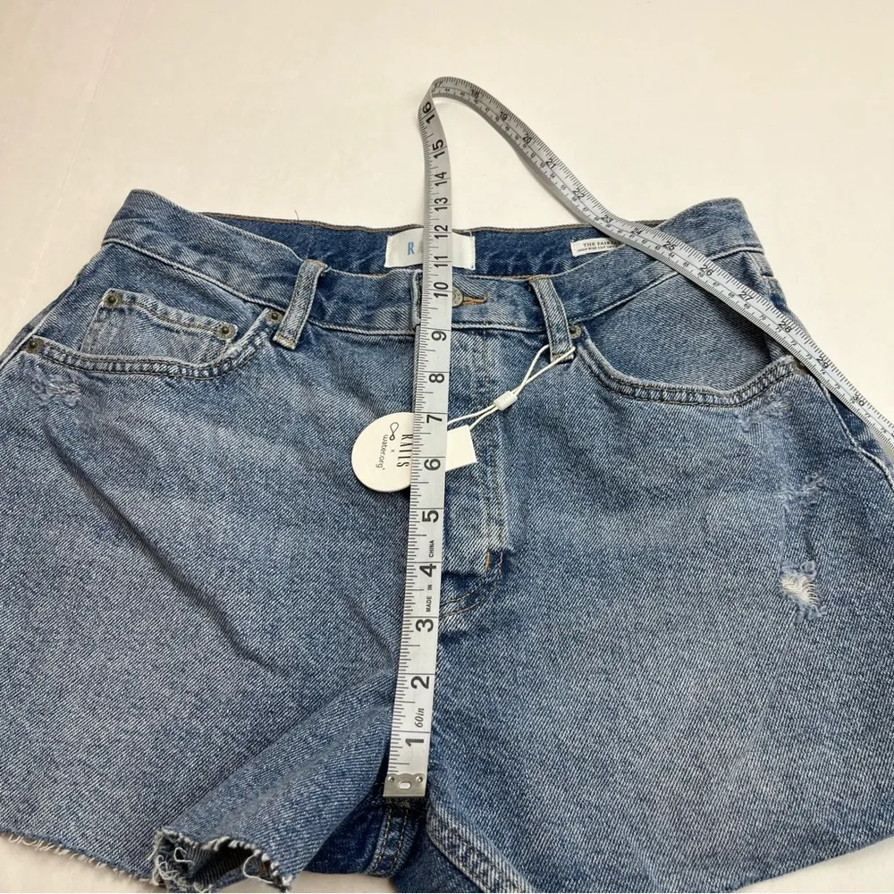 Rails The Fairfax High Rise Cutoff Short Women Size 28 Blue Denim Button Fly NEW - Image 10