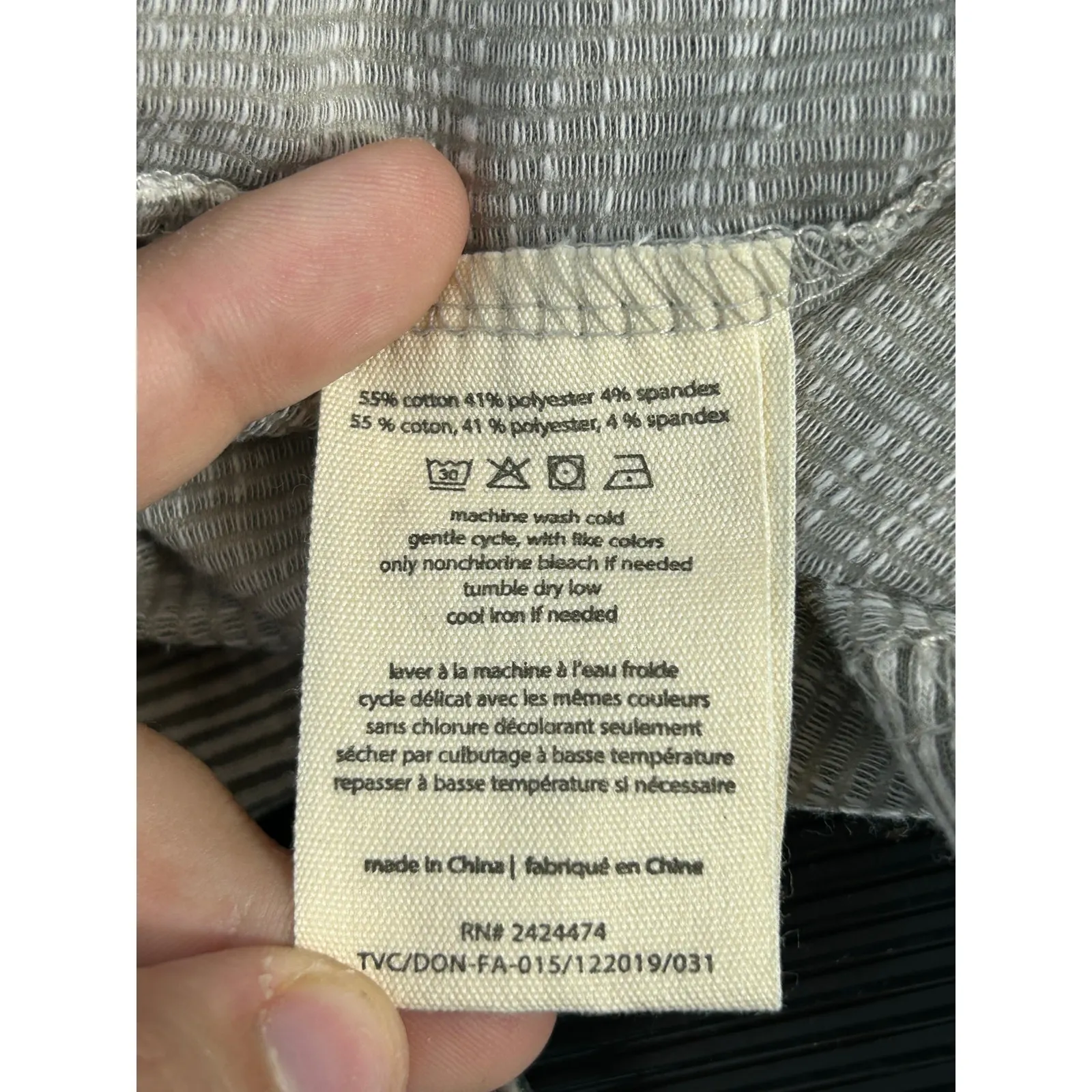 Donni Cardigan Sweater One Size Gray Ribbed Minimalist Granola Girl NWT - Image 8