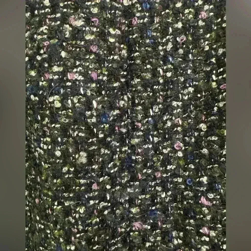 J.CREW Women’s Vintage Moss Tweed Knit Pencil Straight Wool Classic Skirt Size 6 - Image 3