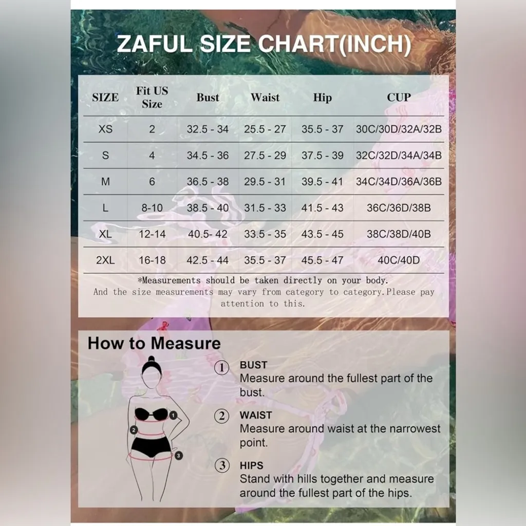 NEW Strapless Bandeau Swimsuit 2 Pc Cheeky High Cut Bathing Suit M - Image 3