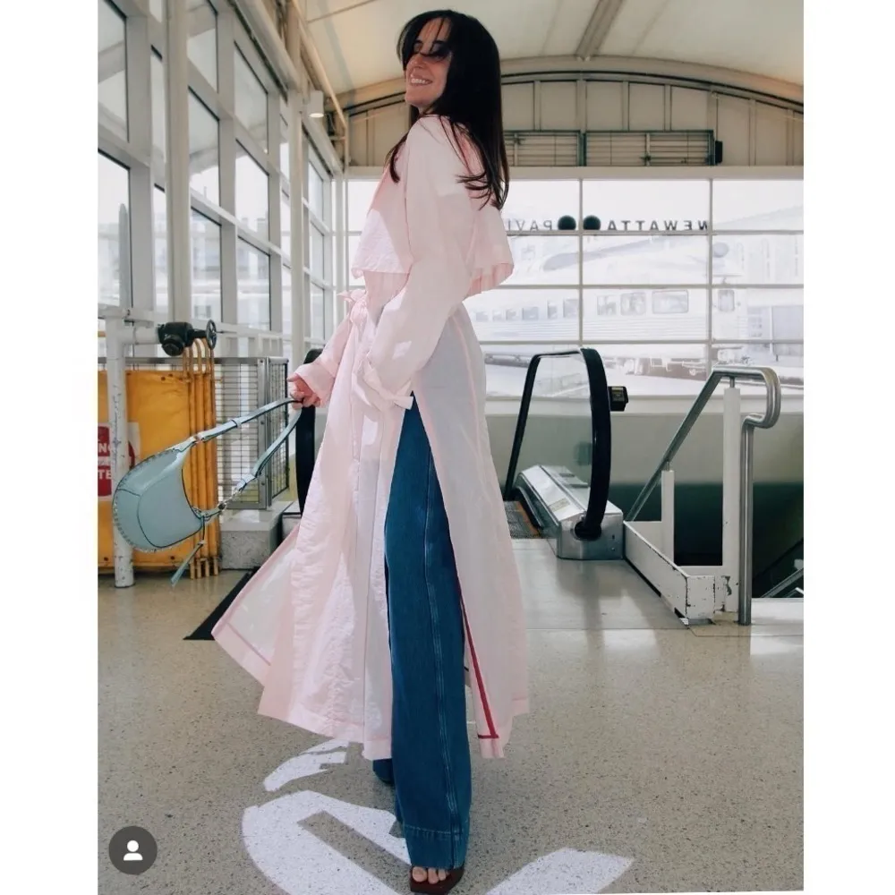 NEW Derek Lam 10 Crosby Lexis Trench Coat Pink Dogwood Size XS - Image 9