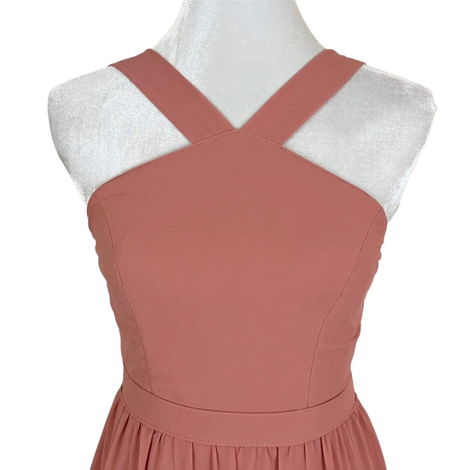 Lulus Air of Romance Rusty Rose Maxi Dress Pink/Coral Size Small - Image 4