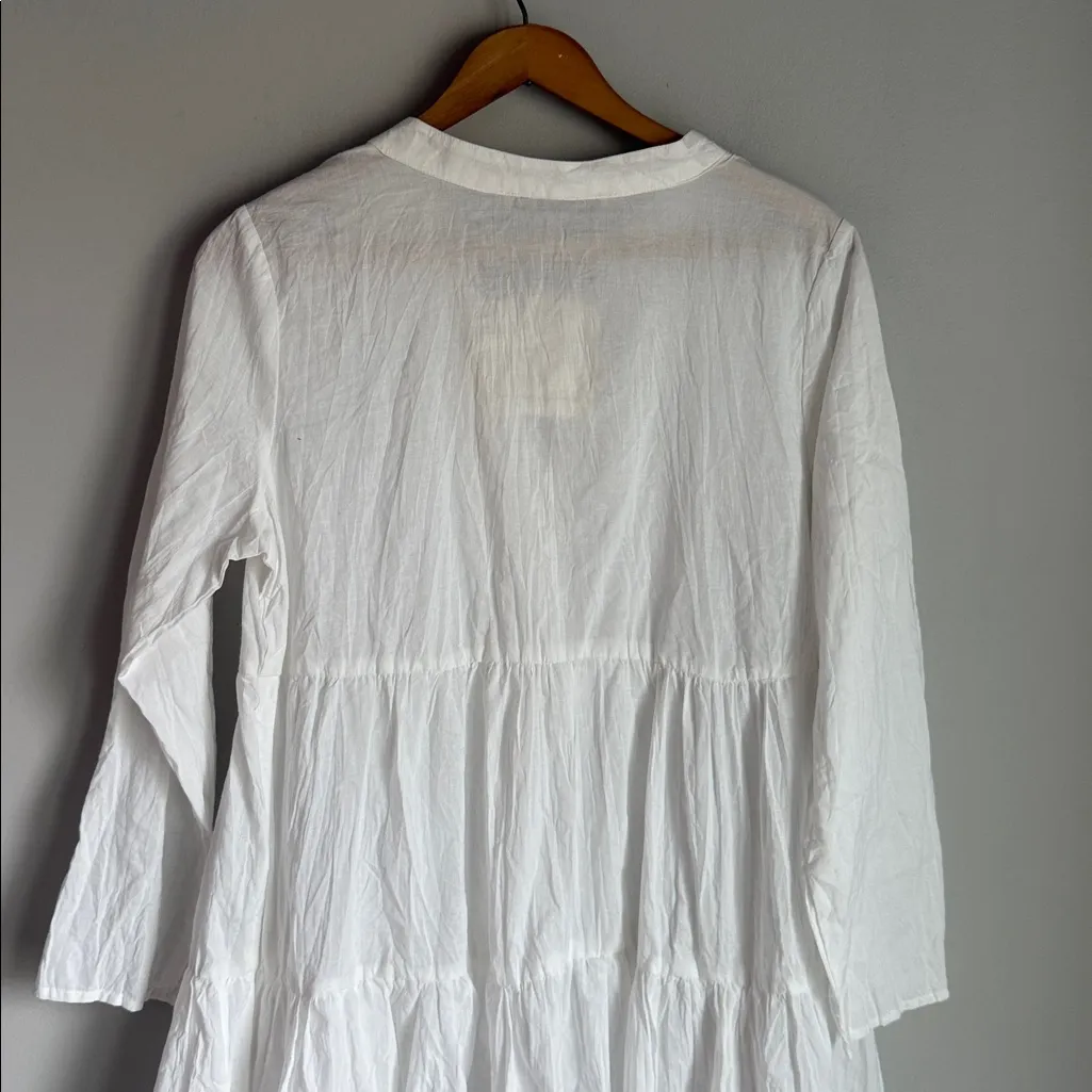 NEW Dress Addict cotton tiered dress XS White - Image 7