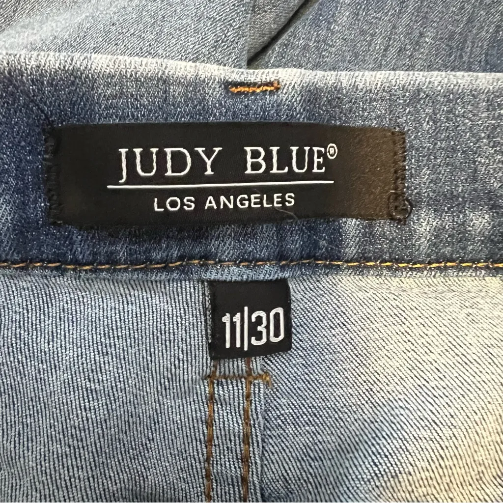 Judy Blue Worland High Rise Pull On Boyfriend Jegging jeans size 11/30 dark wash - Image 6