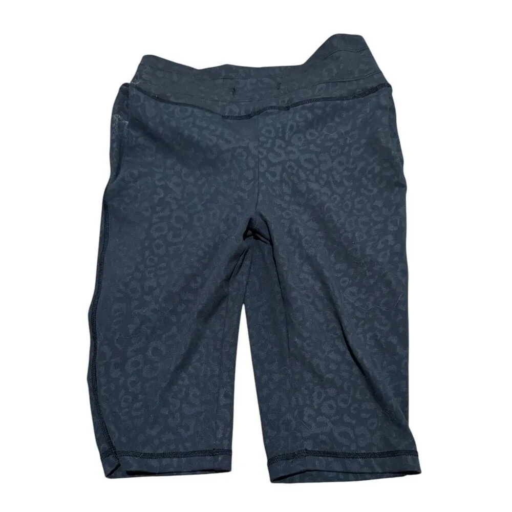 Celestial Bodiez black leopard power biker shorts size small euc - Image 4