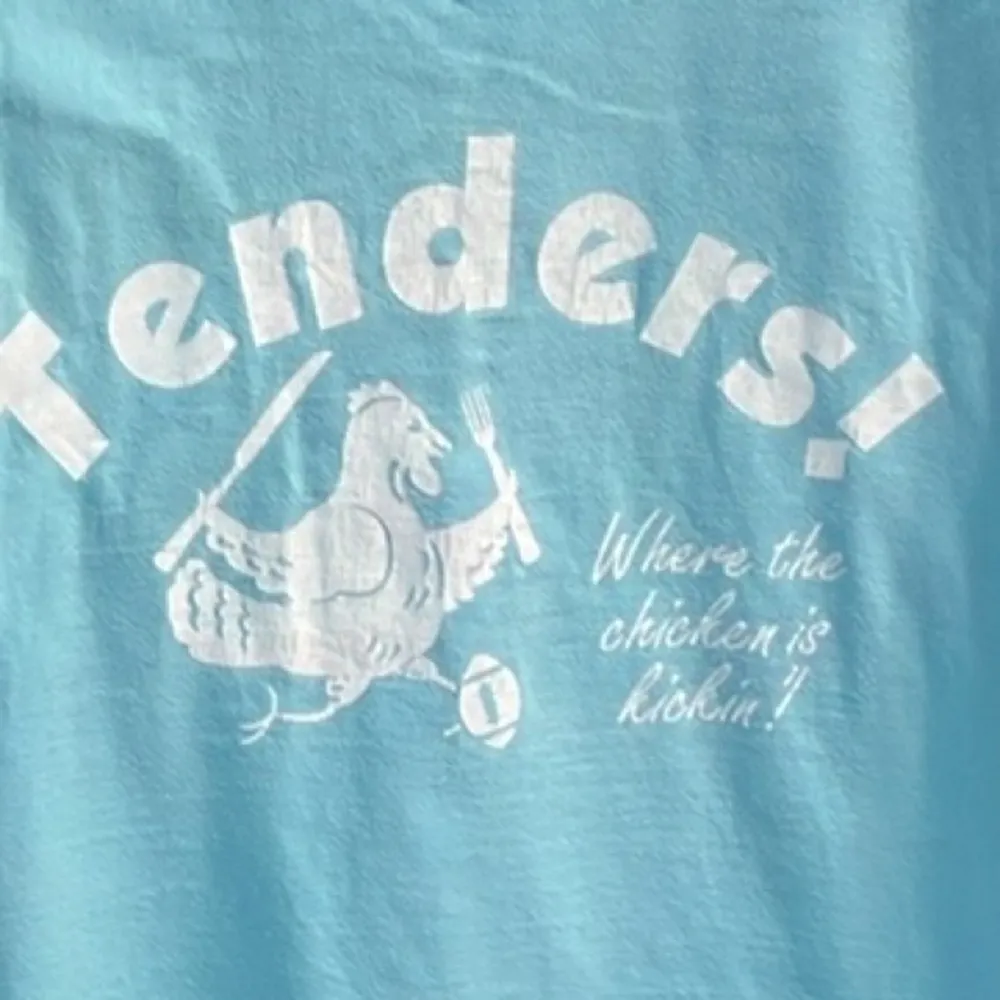 Tenders Chicken Tank Sky Blue Comfort Colors Womens Large - Image 6