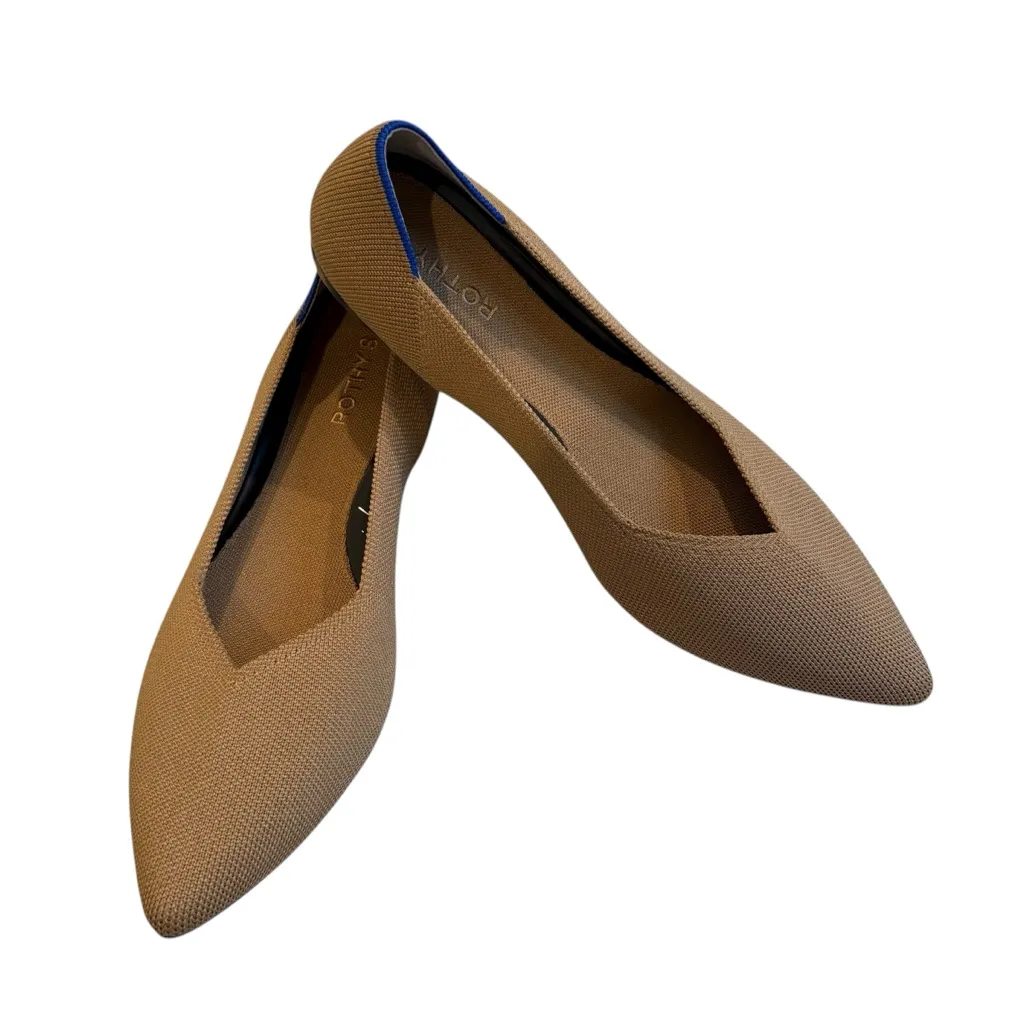 ROTHY'S The Point Ballet Flats In Retired Driftwood w/in love insole, Sz 12 - Image 3