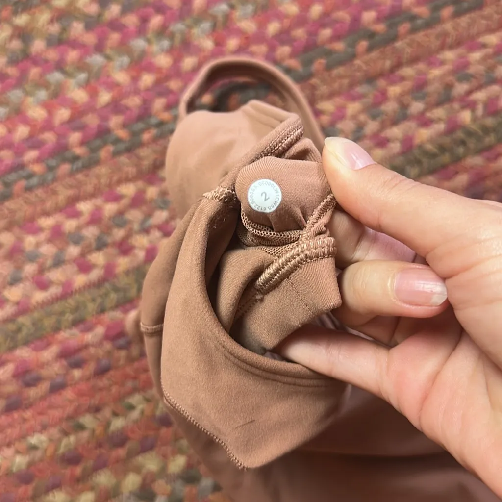 LULULEMON ALIGN TANK TAN BROWN BEIGE NEUTRAL CROP - Image 3