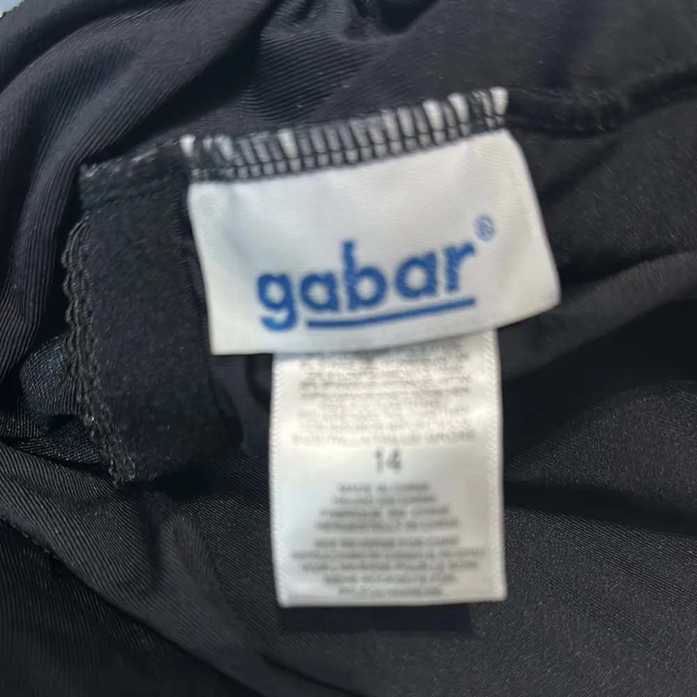 Black One Piece Swimsuit with colorful Accent Size 14 - Image 5