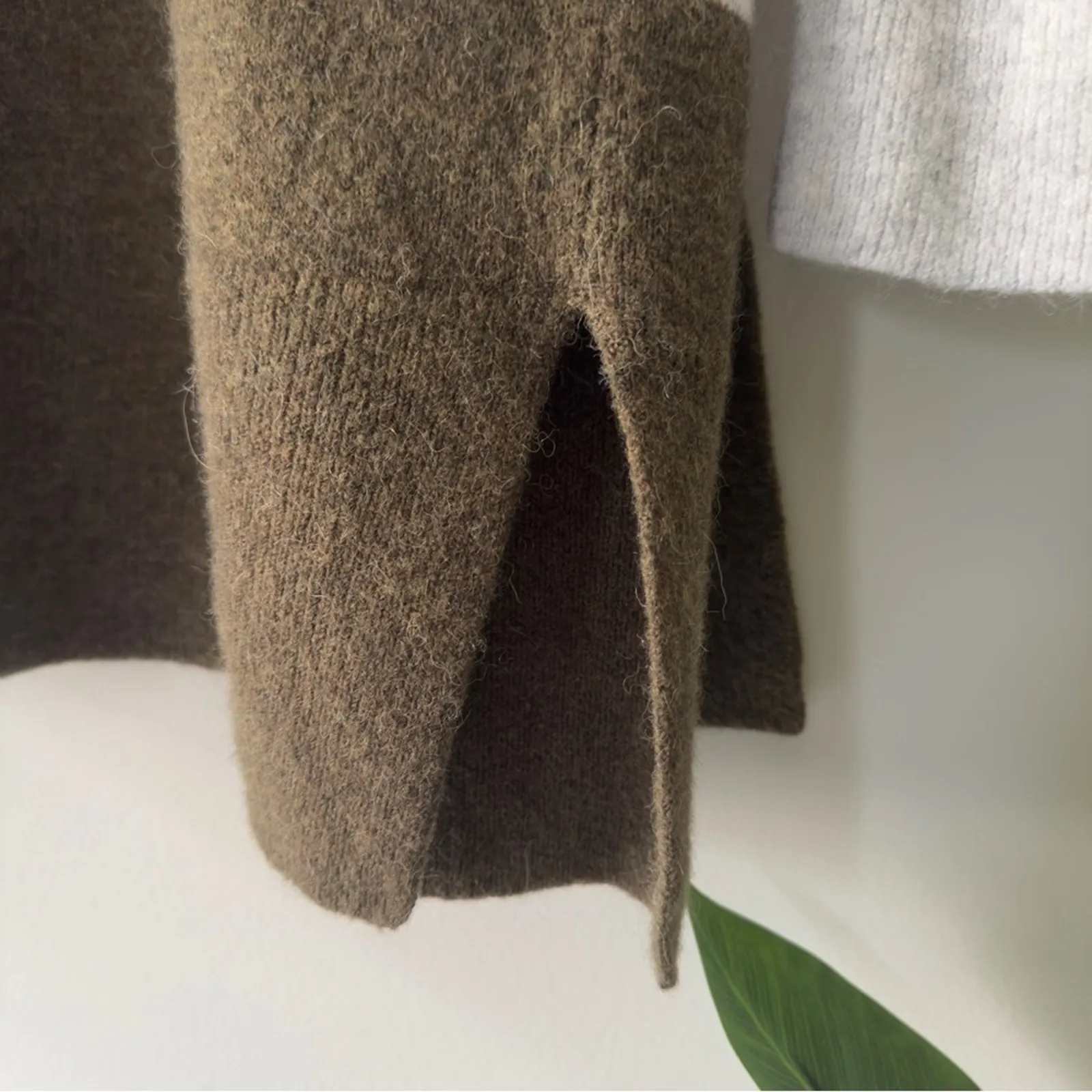 Madewell Striped Colorblock Cardigan Sweater open front long sleeve wool/alpaca - Image 10