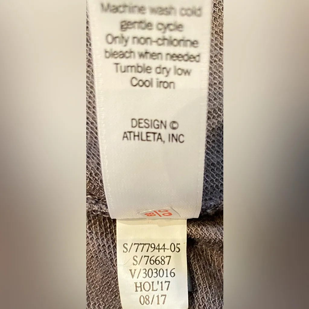 Athleta Women’s Size Small Dark Gray Pranayama Long‎ Wrap Tunic - Image 7