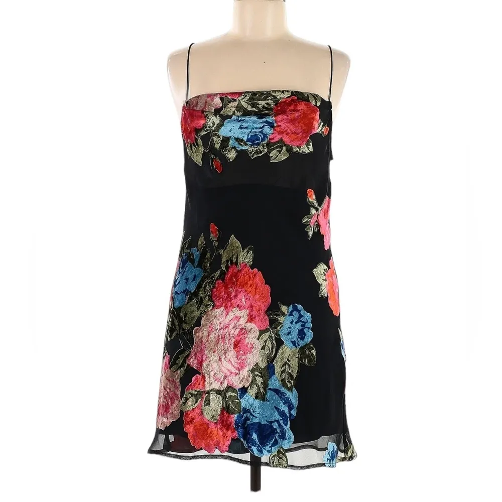 REVOLVE-Show Me Your Mumu Sabine Slip Dress in Midnight Fiesta Burnout Velvet XS - Image 3