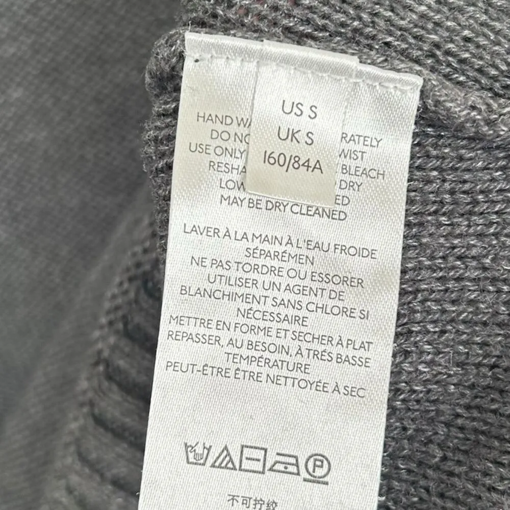 BDG Urban Outfitters Gray Balloon Sleeve Knit Sweater Sz S - Image 3