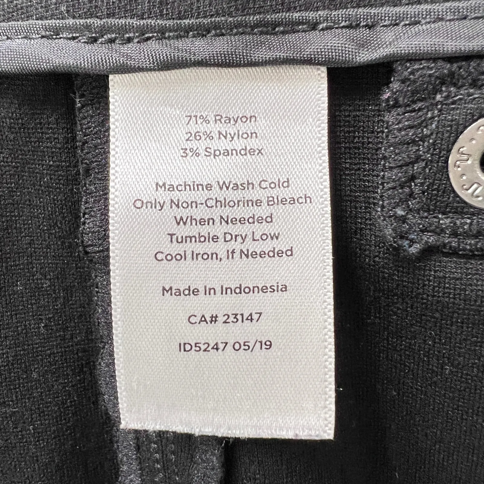 Talbots Women's 16P Black Ankle Pants Stretch Trousers Pull On Slim Work Pant‎ - Image 4