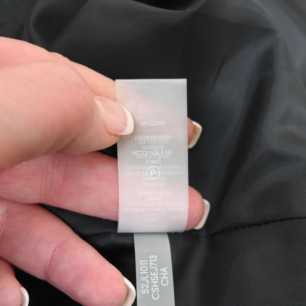 Calvin Klein Women's 10 Dark Gray One Button Front Lined Blazer - Image 10