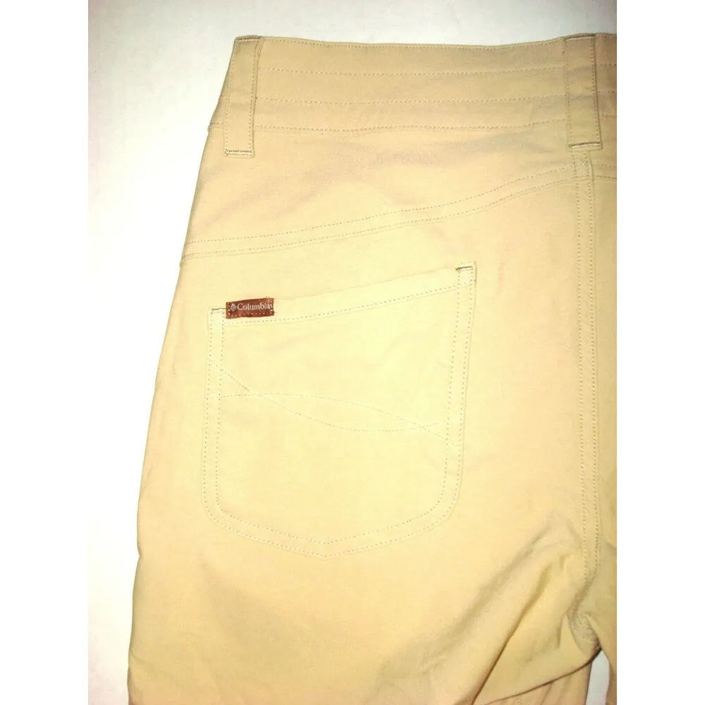 Womens 8 New NWT Columbia Beige Khaki Hike Capri Pants Pockets Long UPF 50 Trail - Image 7