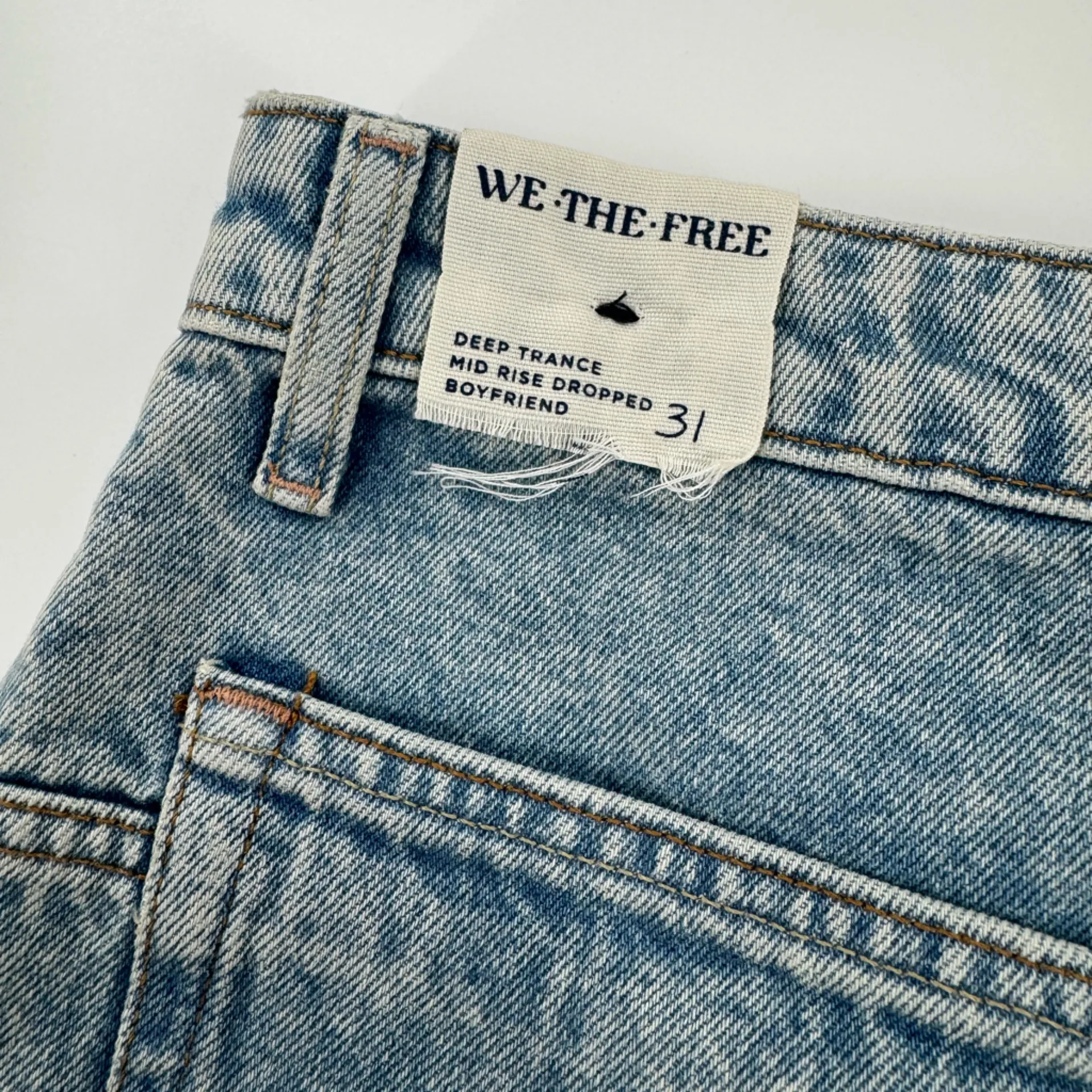 We The Free Deep Trance Mid Rise Dropped Boyfriend Jeans Size 31 NWT - Image 6