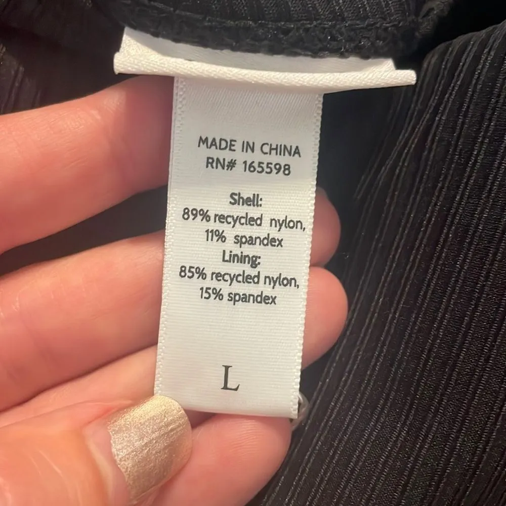 Andie The Amalfi One Piece Swimsuit Rib‎ Black size L NWT - Image 6