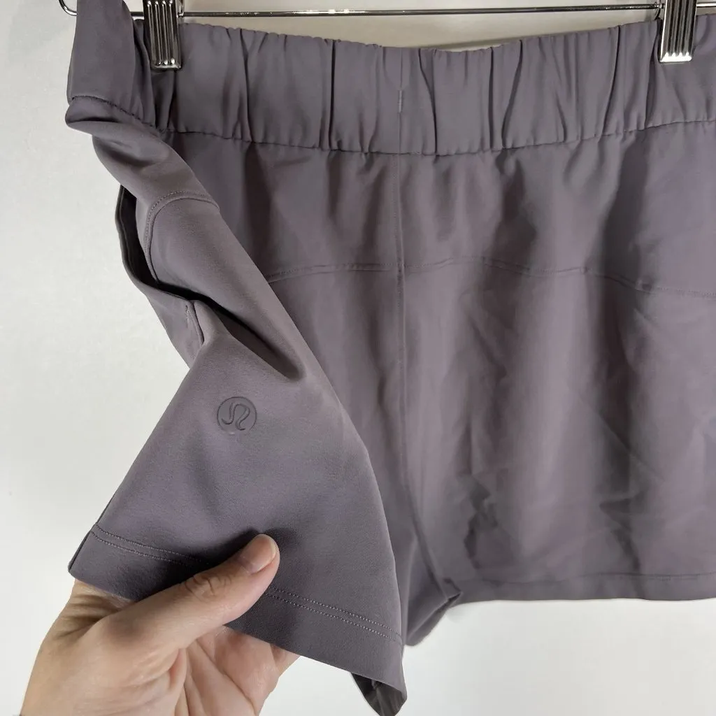 Lululemon On The Fly‎ Shorts Purple Size 6 Athletic Casual Designer Casual Beach - Image 4