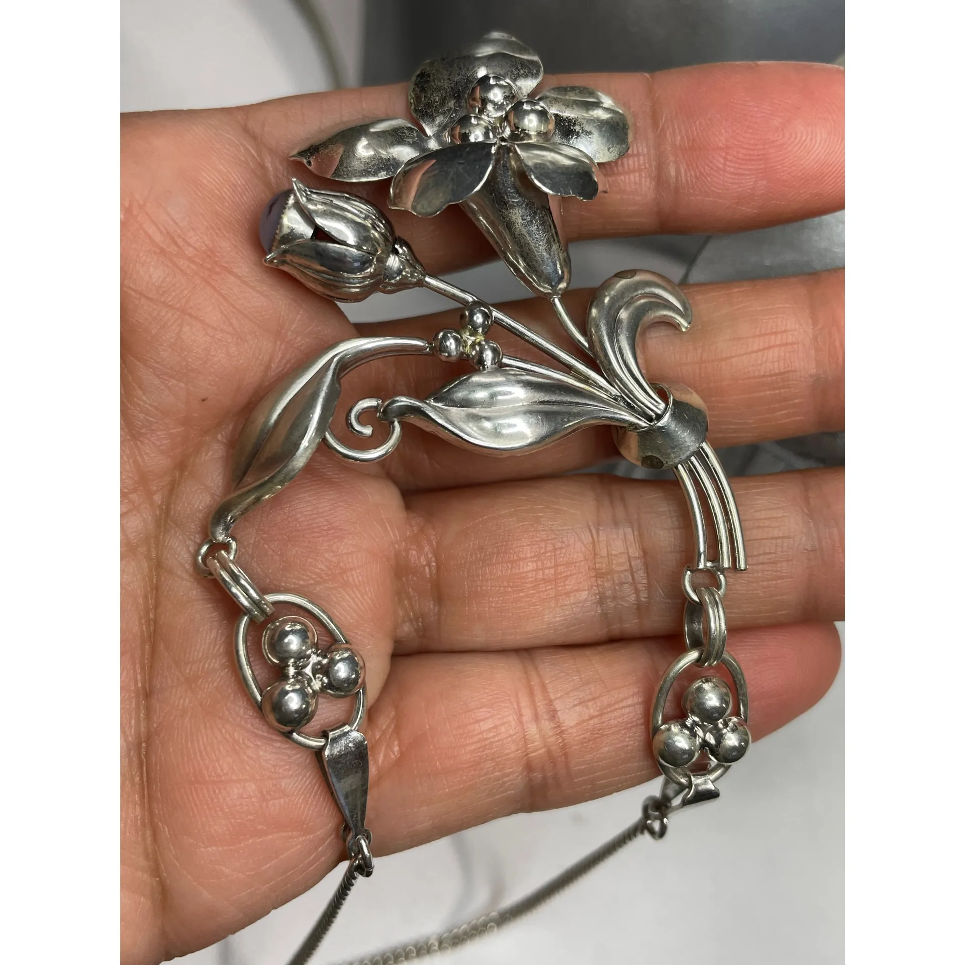 Carl-Art Vintage Sterling Matching Jewelry Set - Image 7