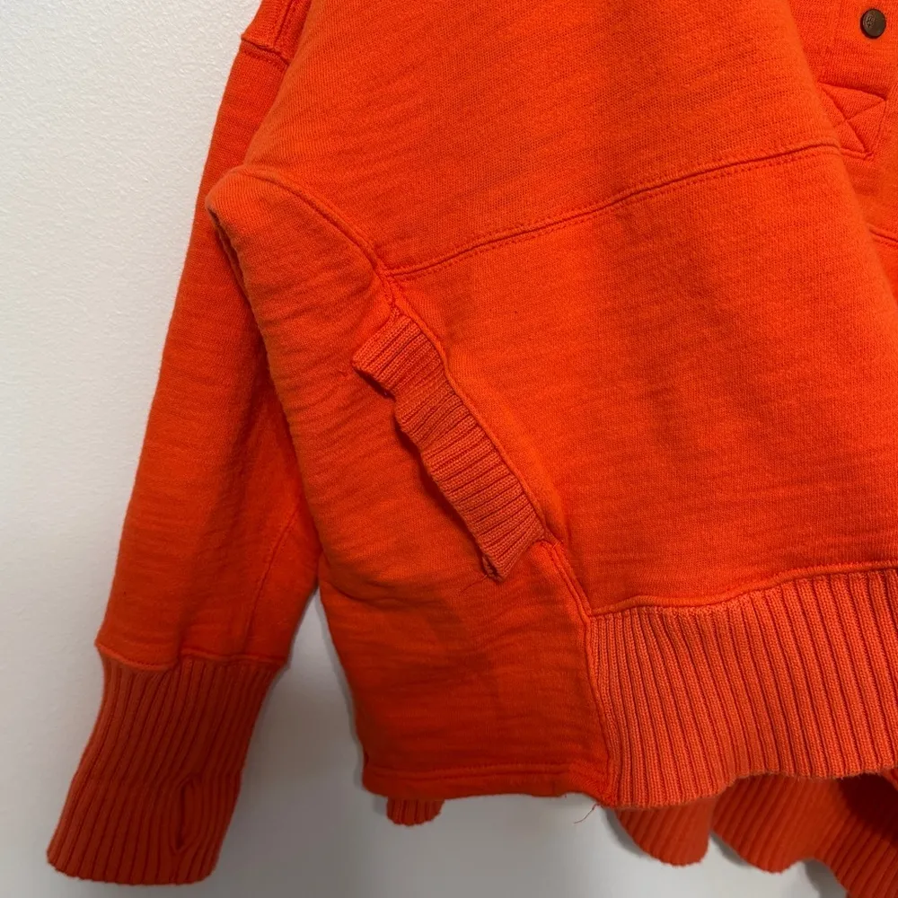 Free People Movement Solid Honey Dove Pullover Sweater Size Large Hoodie Orange - Image 8