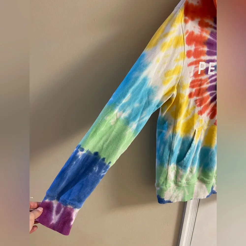 Spiritual Gangster &Peloton tie dye hoodie pullover cotton women Medium - Image 6