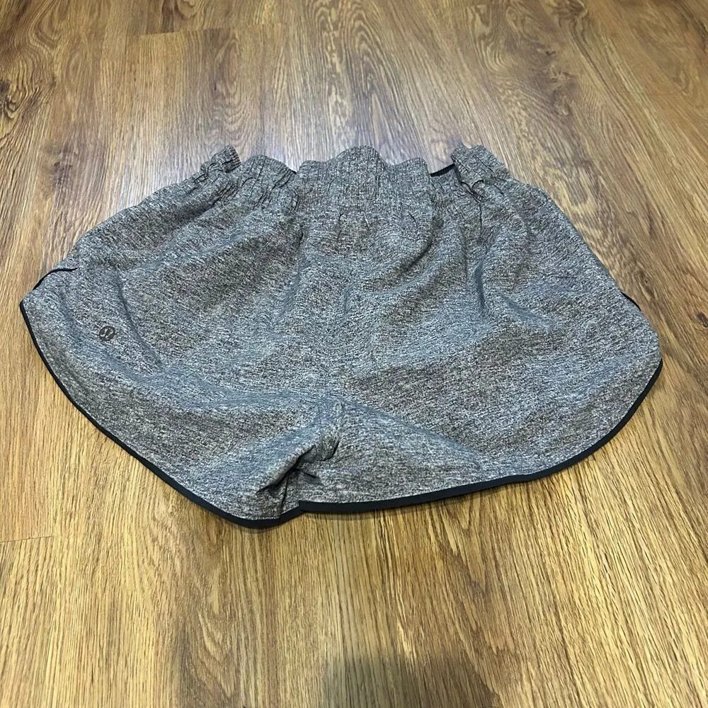 LULULEMON reversible black gray active athletic training shorts women's 6 - Image 7