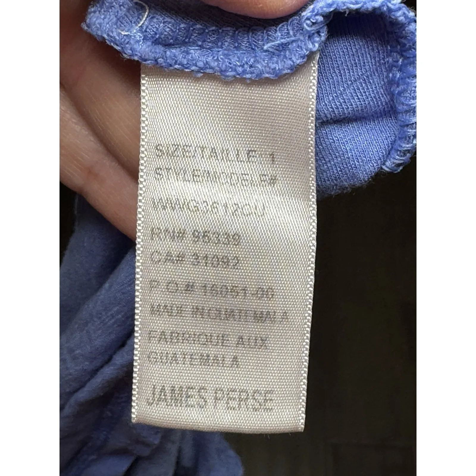 Standard James Perse Women's top Tee‎ Blue Size 1 - Image 5