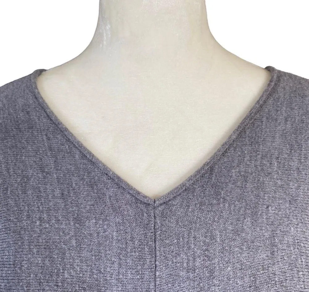 Napa Valley gray long sleeve v - Image 4