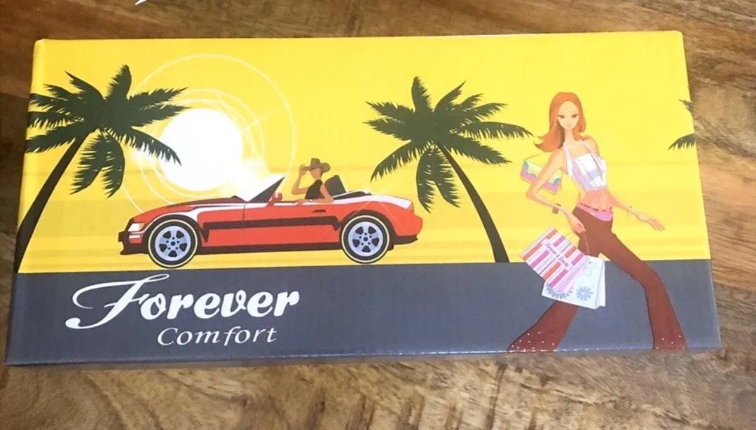 Boutique White Rhinestone Toe Ring Slide Sandals - Image 6