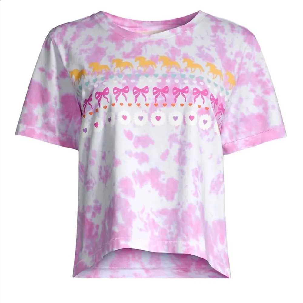 New loveshackfancy calix tee in lime pop - Image 2