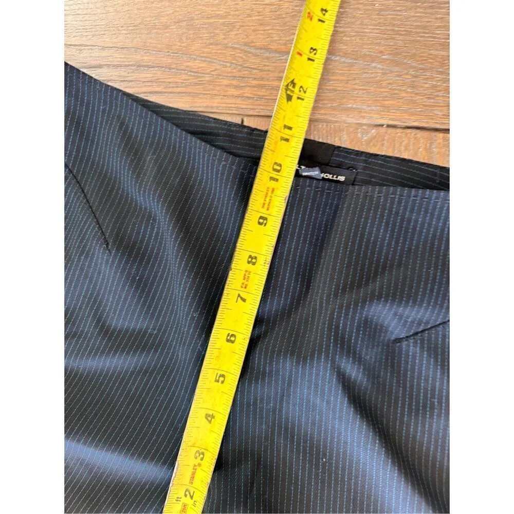 Hilton Hollis Striped Wide Leg Dress Pants Women Size 8 Gray - Image 7