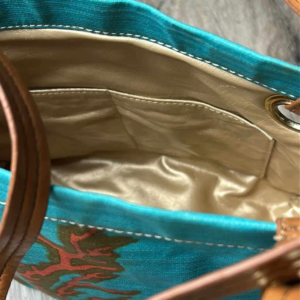 Sakroots Stylish Blue and Brown Shoulder Bag - Image 11