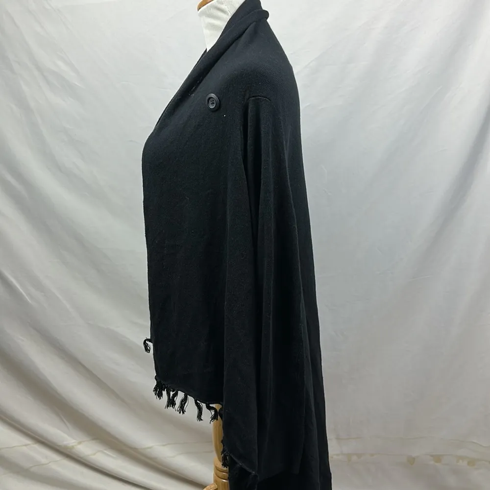 Matilda Jane poncho cardigan fringe size large - Image 2