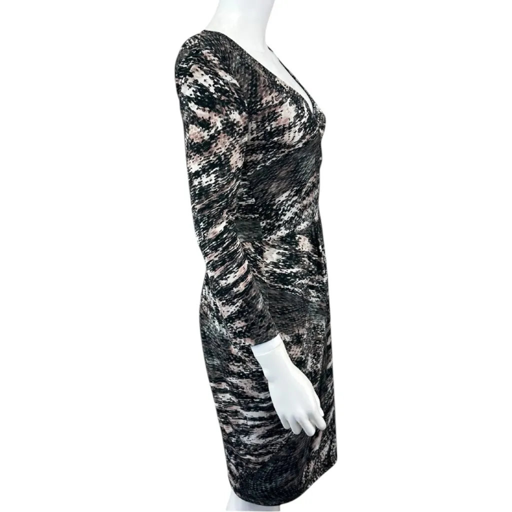 BCBGMAXAZRIA Gray Dusk KIMBER Wrap Dress Size S - Image 2