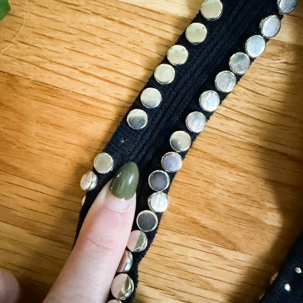 Galita Sudded Asymmetrical Cut Out Top Size S/M Black - Image 4