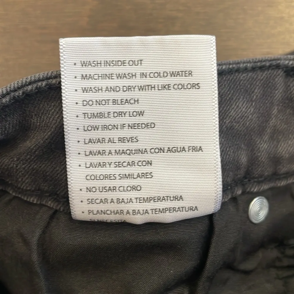 KanCan Black Raw Hem Denim Shorts - Image 7