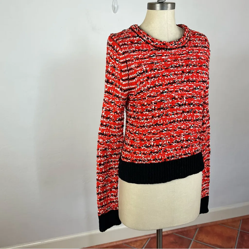 Rag & Bone Red Knit Viola Sweater - Image 3