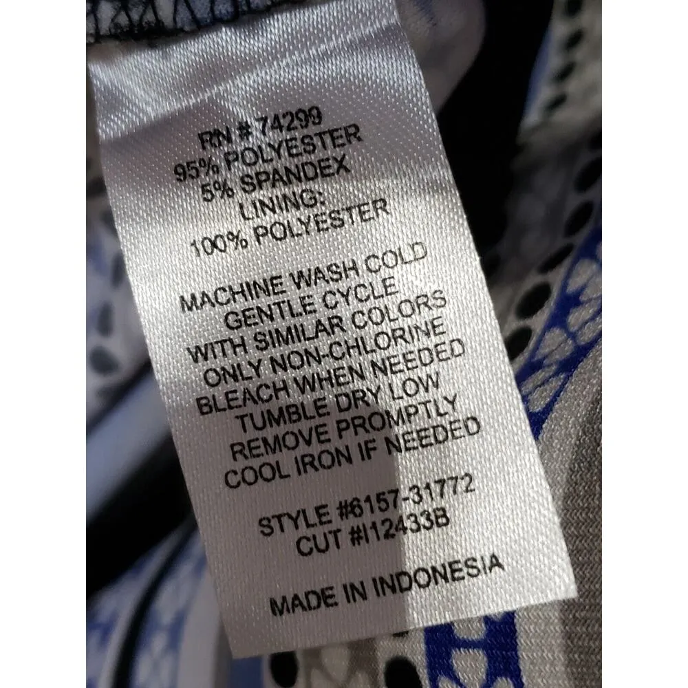 Intermission Women's Multicolor Round Neck Long Sleeve Knee Length Dress Size 12 - Image 10