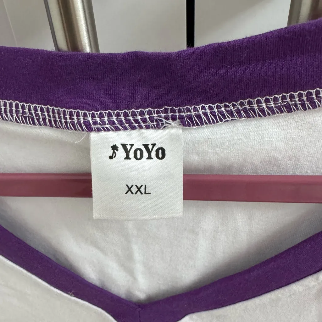 LSU tigers sequined t shirt Purple Size XXL - Image 2