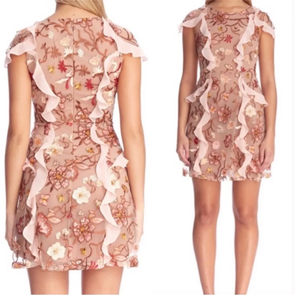 For Love and Lemons Botanic Short Sleeve Dress medium - Image 2